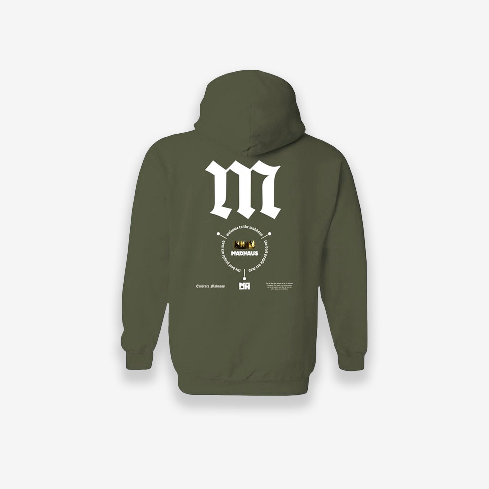 MadHaus Blackletter Men's Women's Pullover Hoodie Streetwear