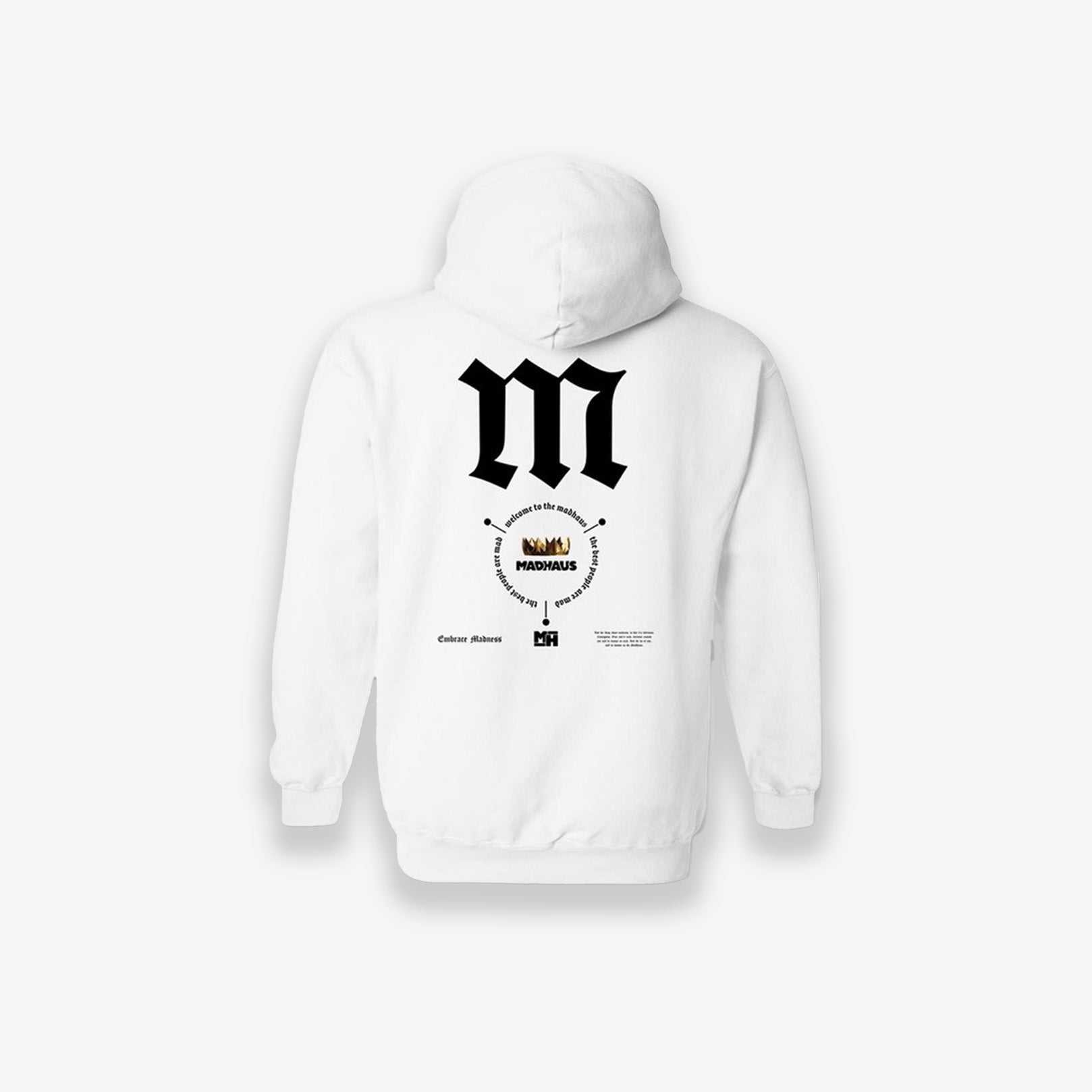 MadHaus Blackletter Men's Women's Pullover Hoodie Streetwear