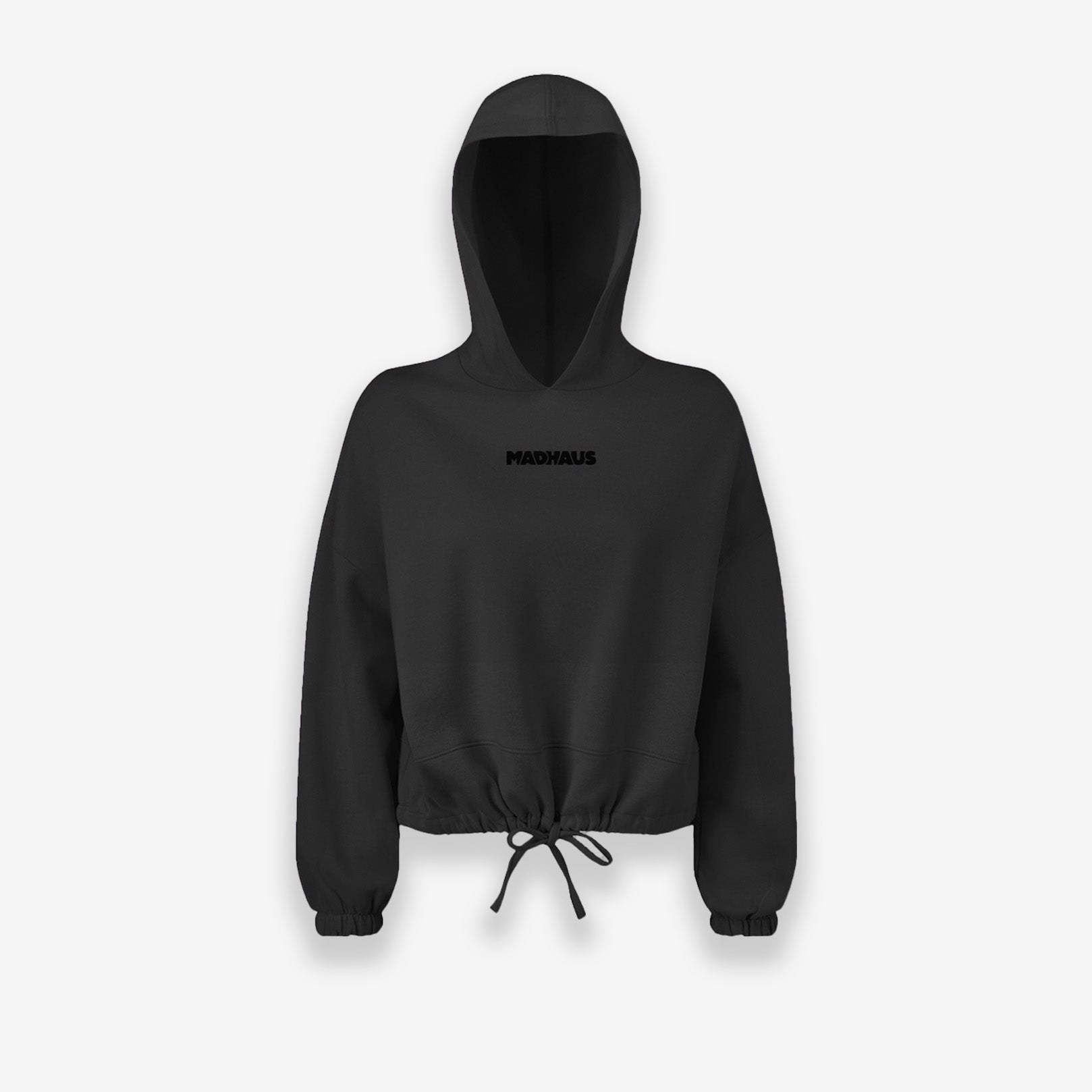 MadHaus Cropped Women's Hoodie Black