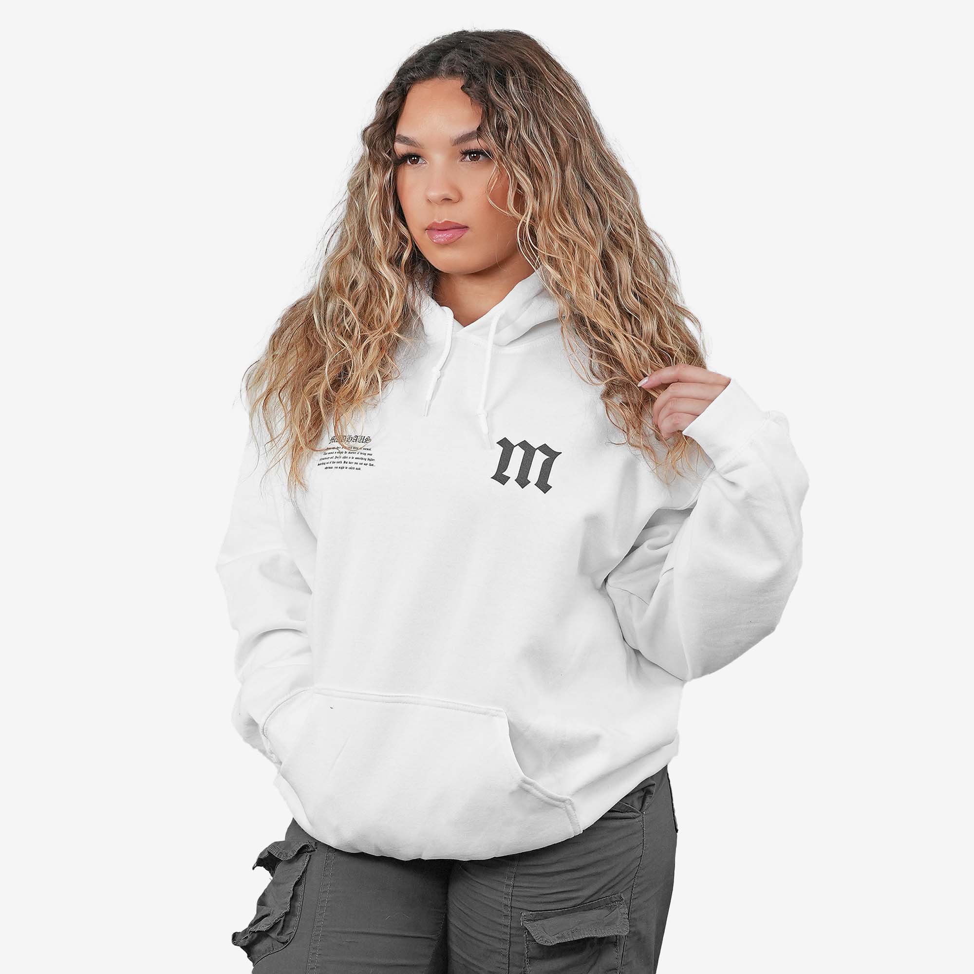 MadHaus Blackletter Men's Women's Pullover Hoodie Streetwear