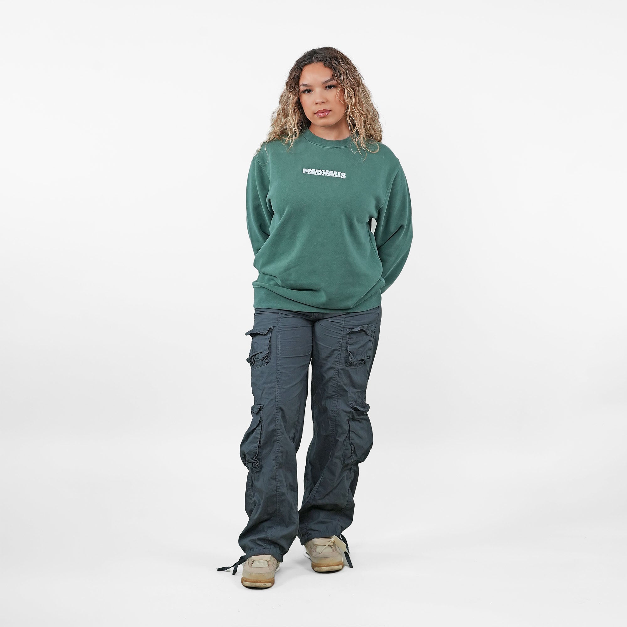 MadHaus | Men's Women's Pigment Dyed Crewneck Sweatshirt Streetwear