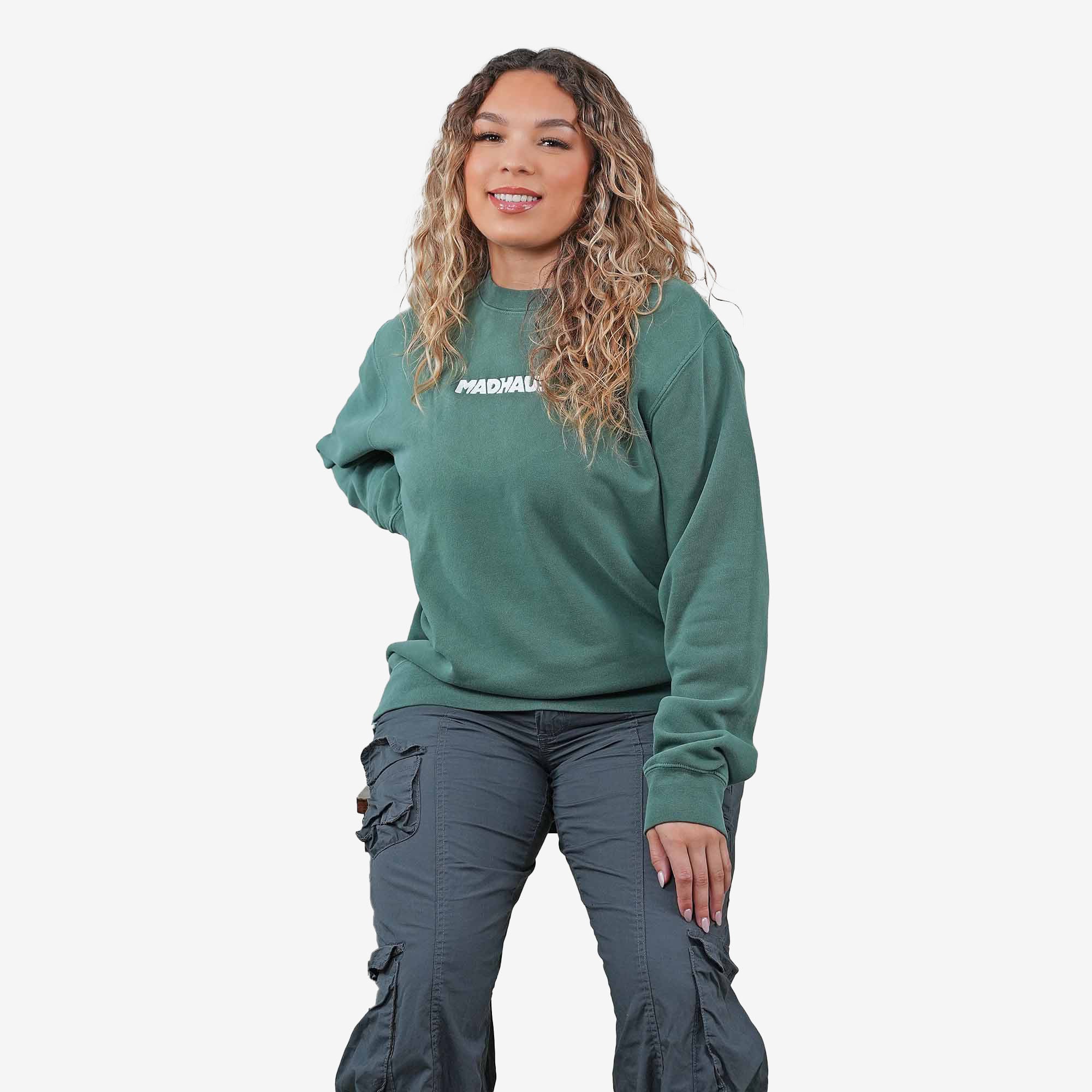 MadHaus | Men's Women's Pigment Dyed Crewneck Sweatshirt Streetwear