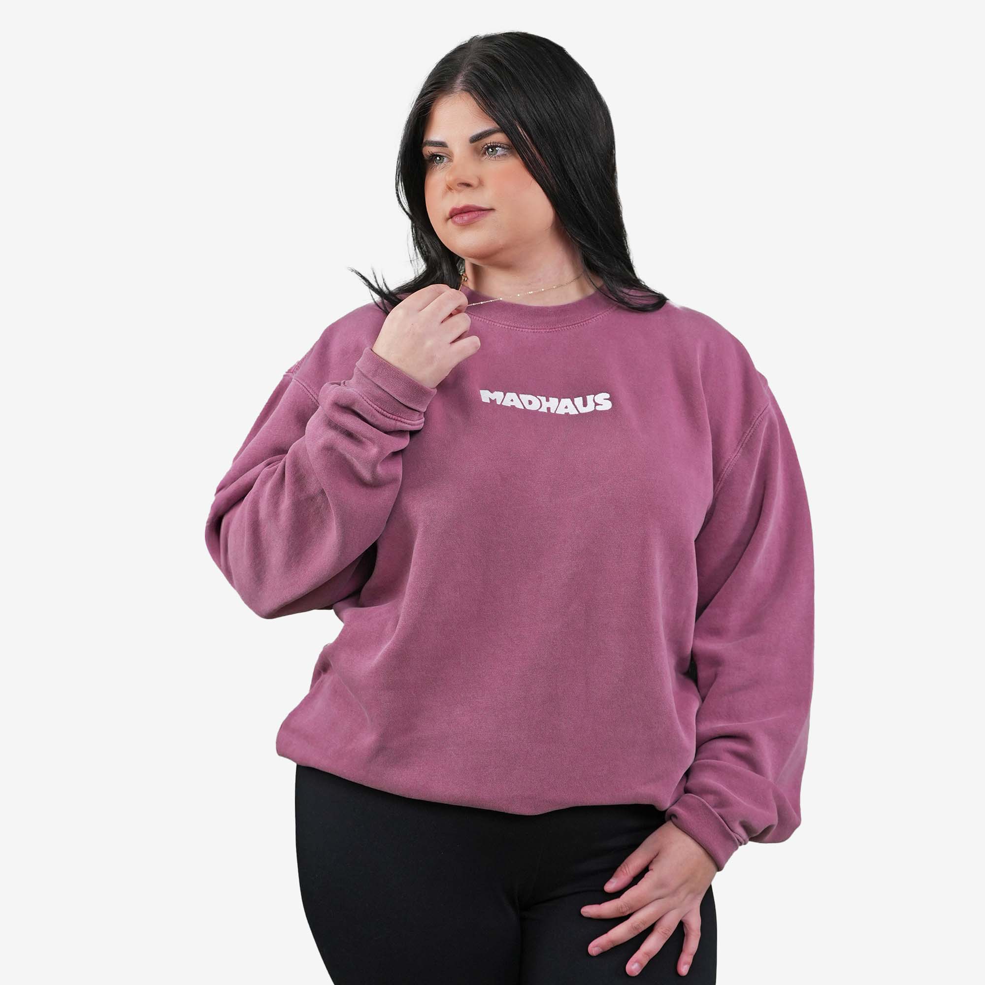 MadHaus | Men's Women's Pigment Dyed Crewneck Sweatshirt Streetwear